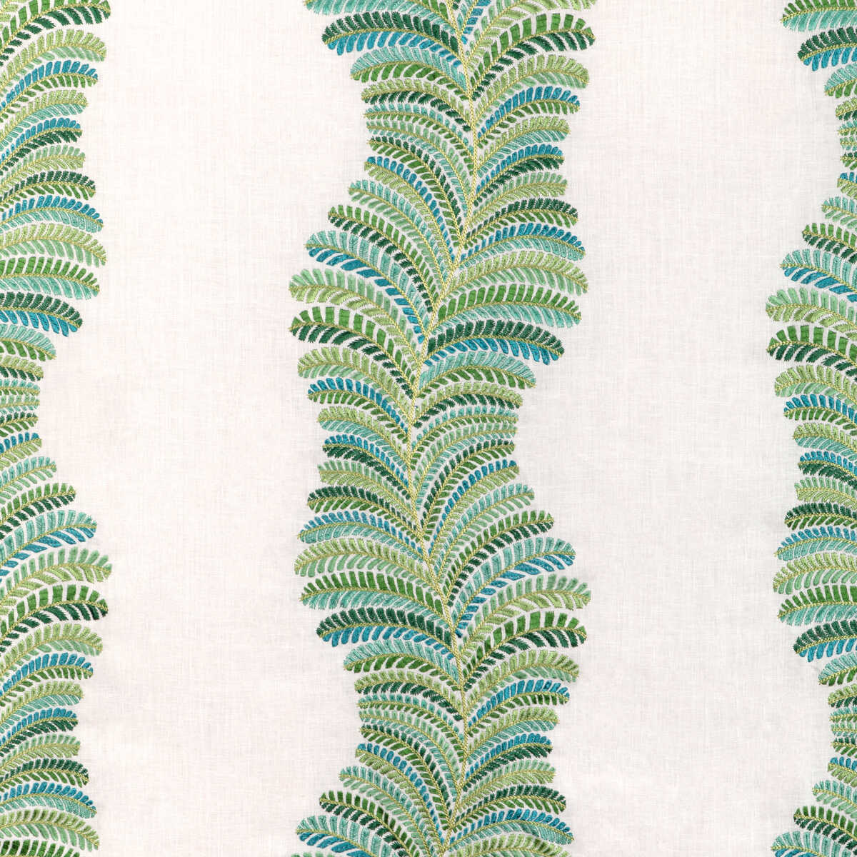 Rowan Emb - Marine - BRUNSCHWIG & FILS Tela