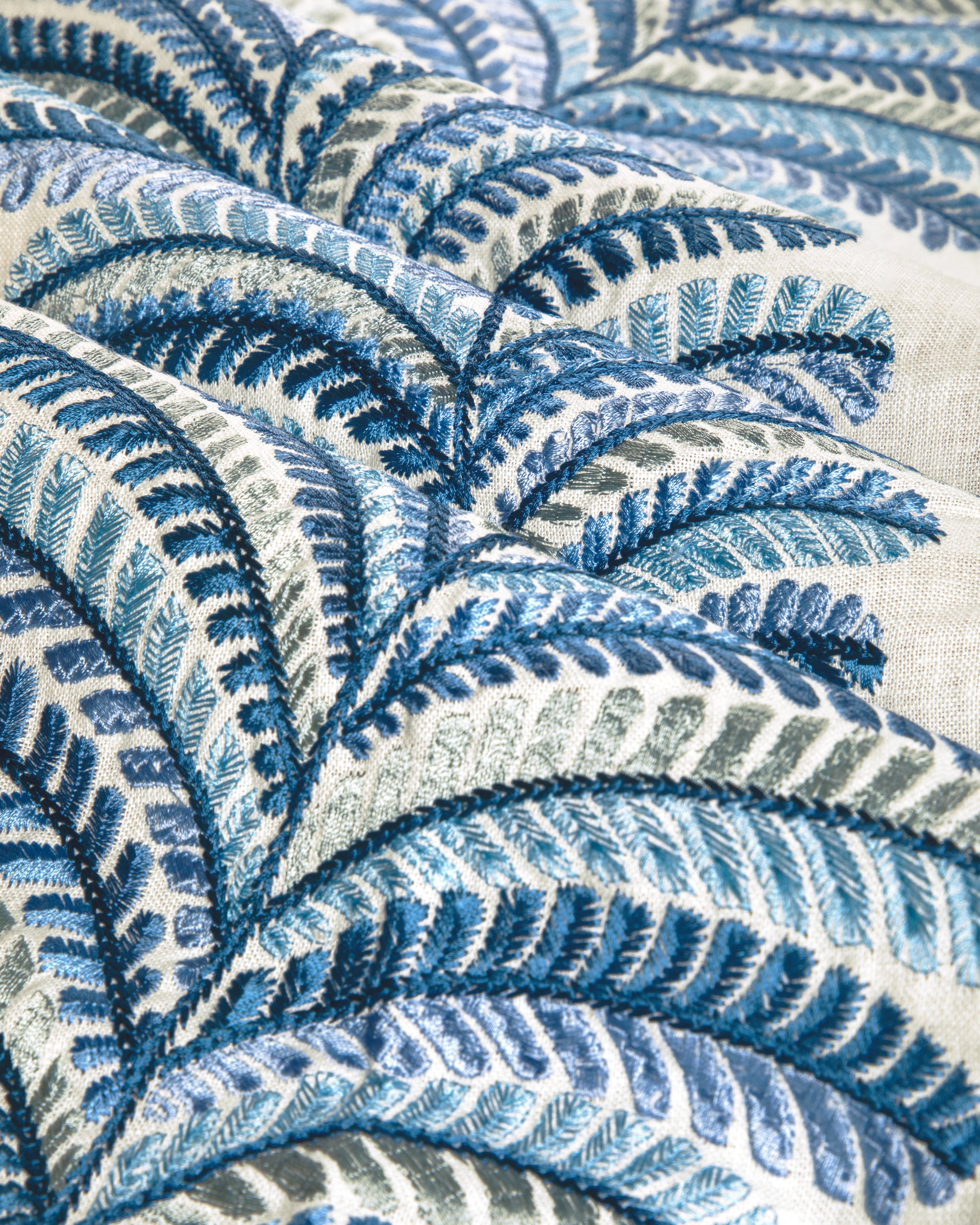 Rowan Emb - Blue - Brunschwig & Fils Fabric