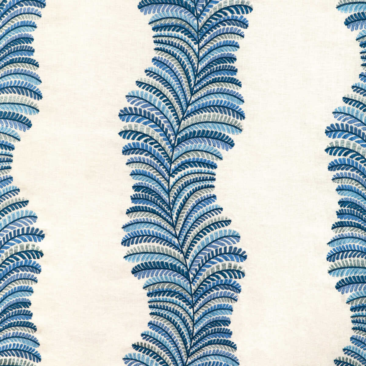 Rowan Emb - Blue - BRUNSCHWIG & FILS Tela