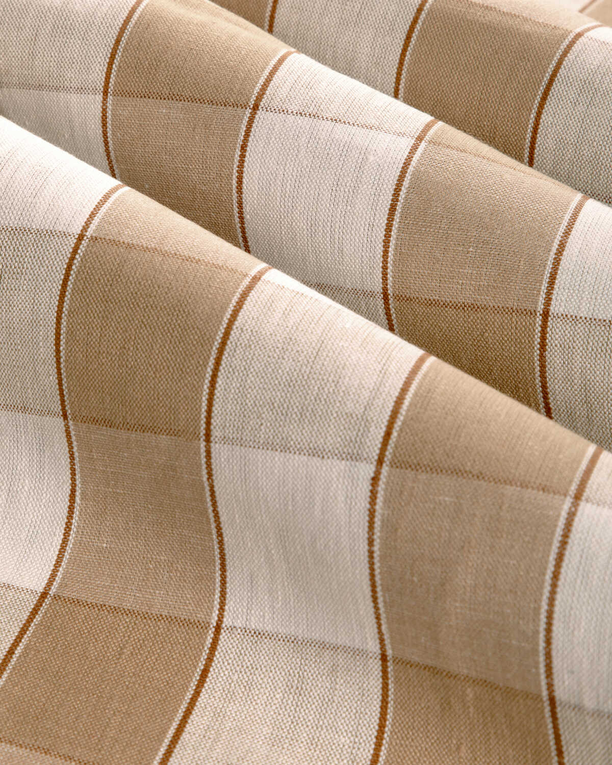 Clemens Check - Beige - BRUNSCHWIG & FILS Tela