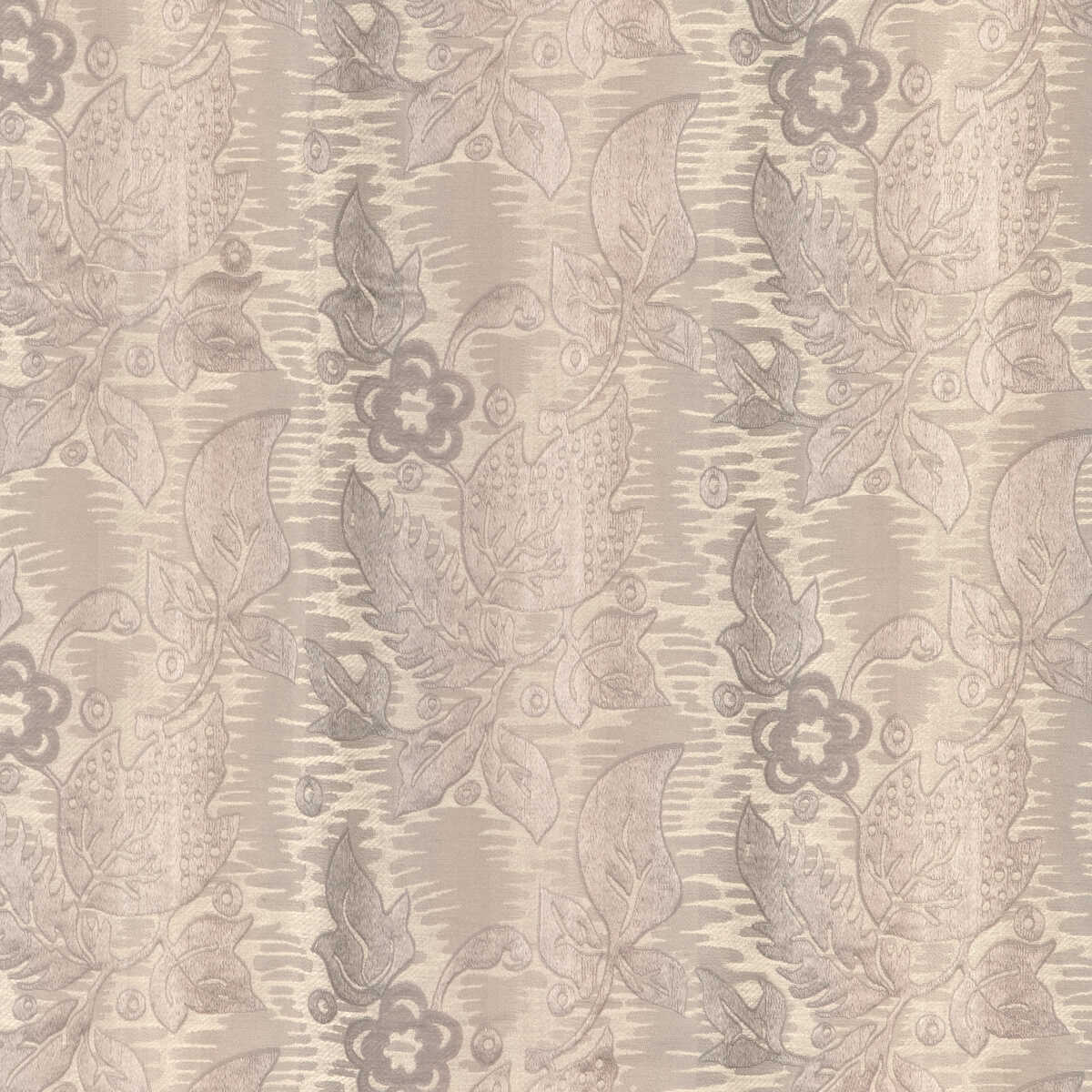 Primavera Brocatelle - Fog - BRUNSCHWIG & FILS Fabric