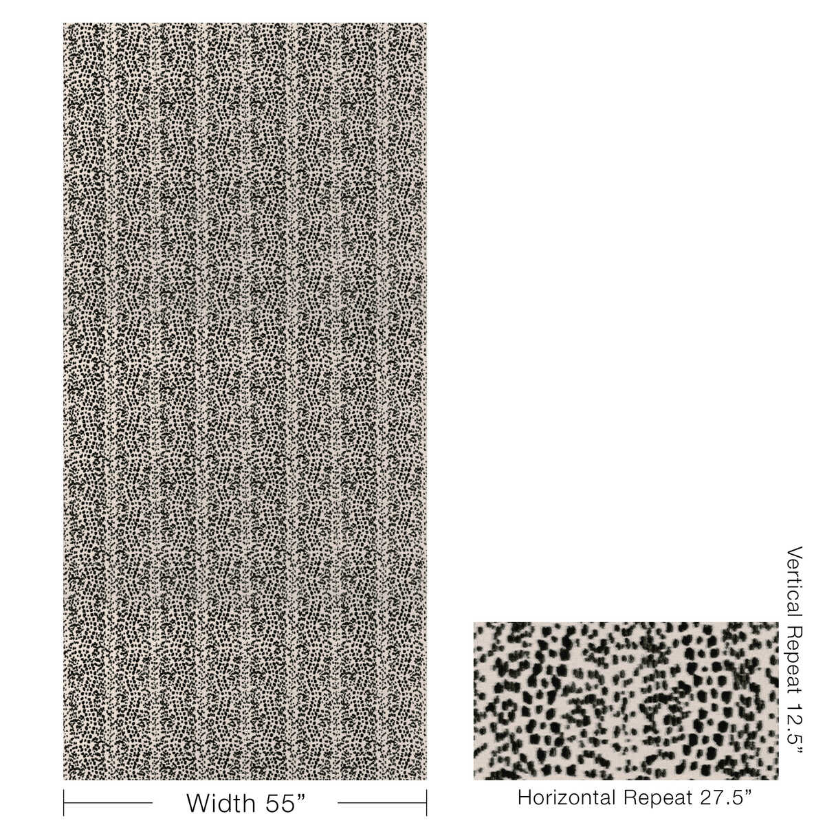 Les Touches Velvet - Noir - BRUNSCHWIG & FILS Tela