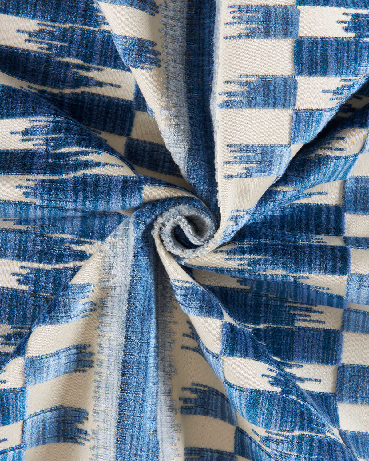 Flamme Velvet - Blue - BRUNSCHWIG & FILS Tela