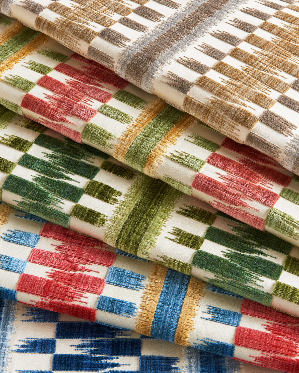 Flamme Velvet - Blue - BRUNSCHWIG & FILS Tela
