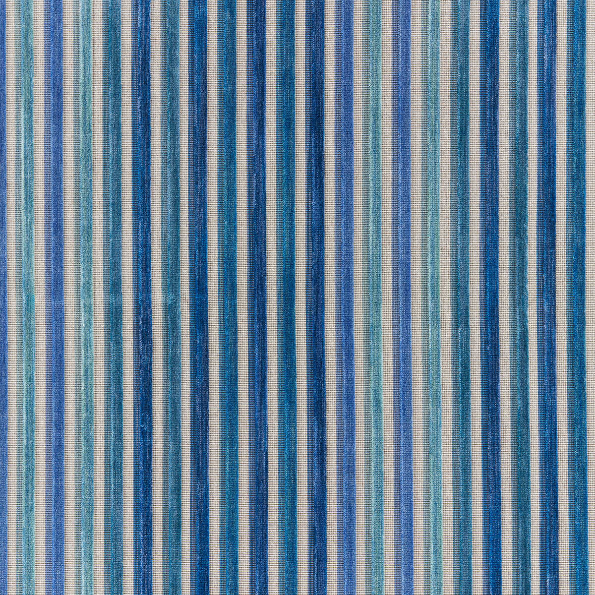 Lien Velvet - Blue - BRUNSCHWIG & FILS Tela