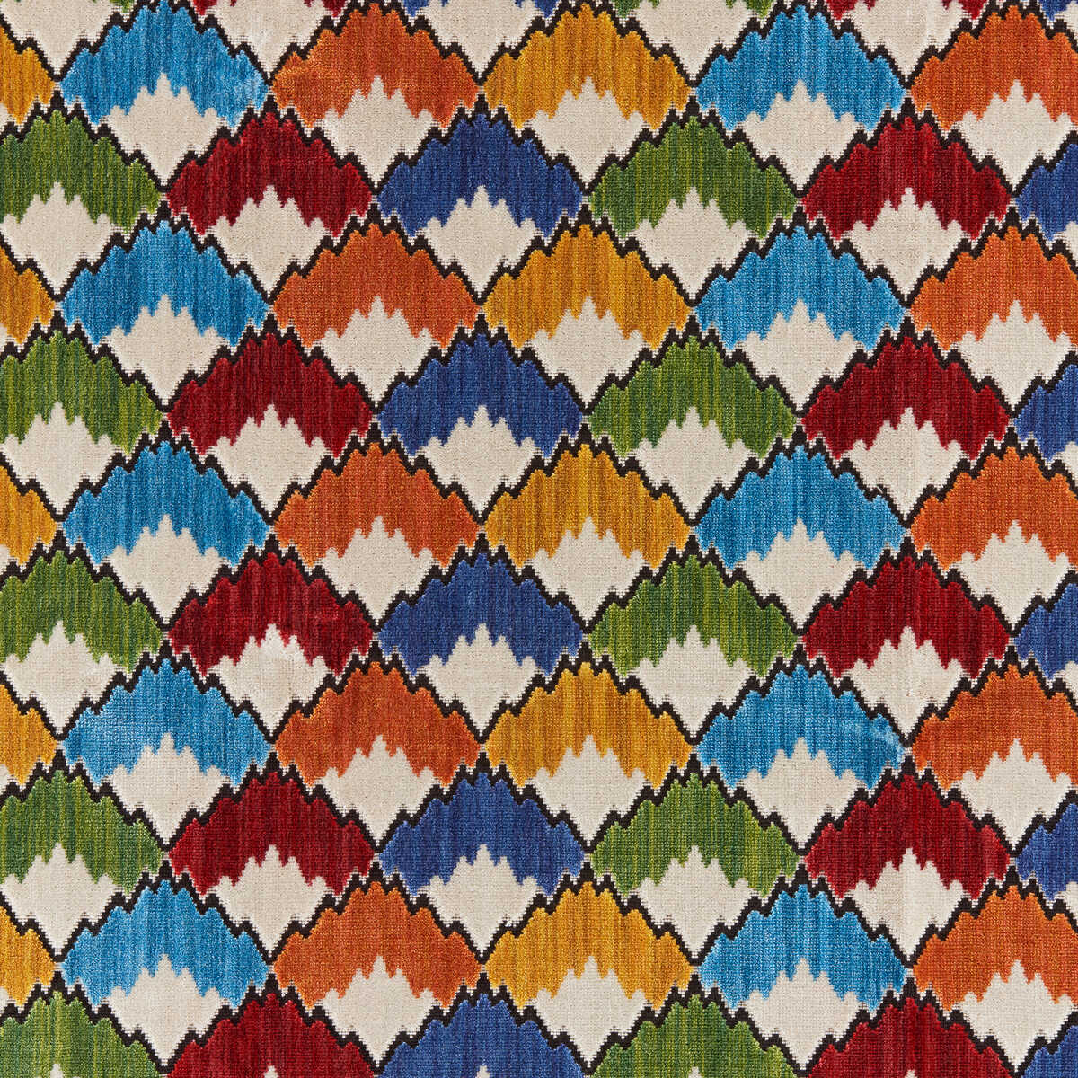 Marais Velvet - Primary - BRUNSCHWIG & FILS Tela