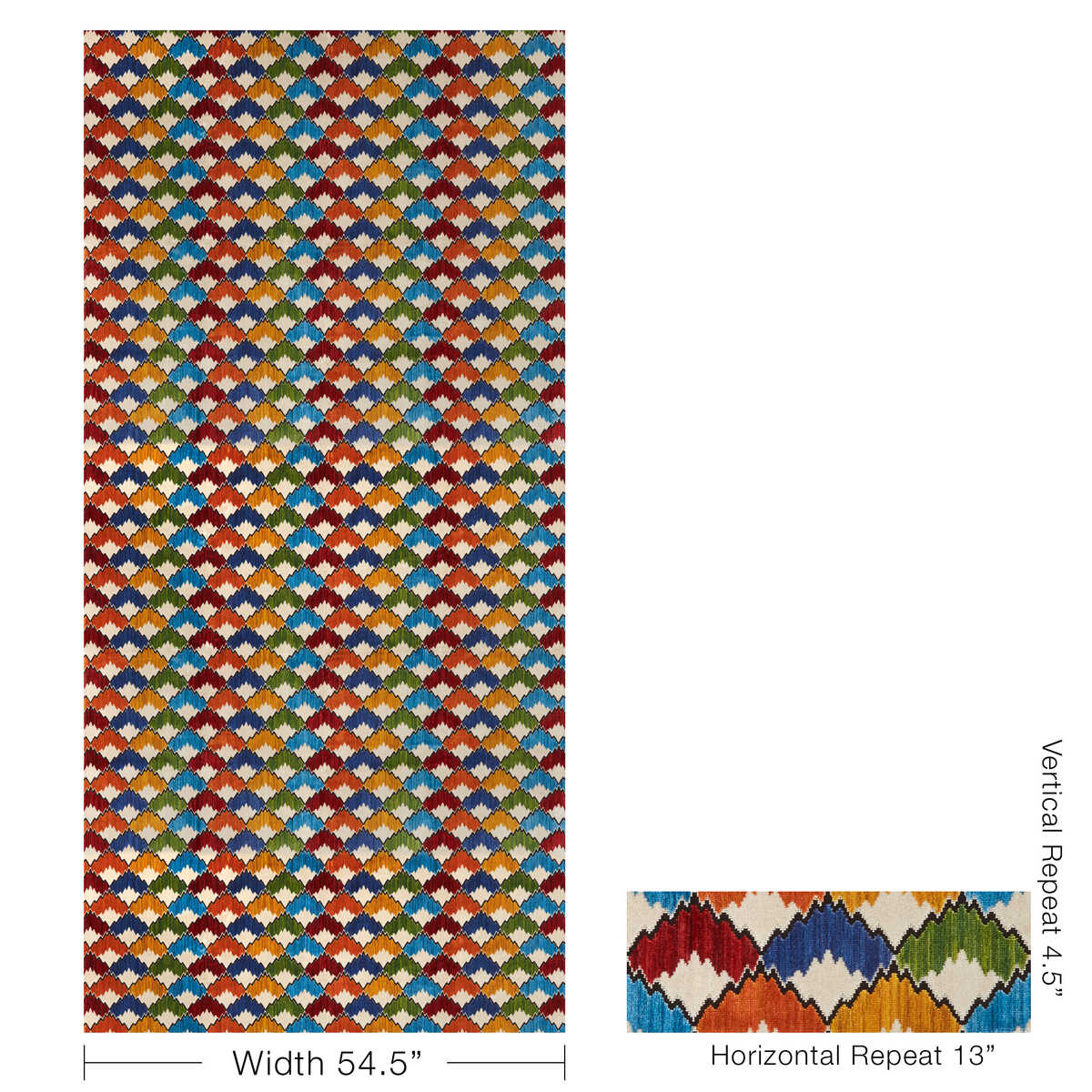 Marais Velvet - Primary - BRUNSCHWIG & FILS Tela
