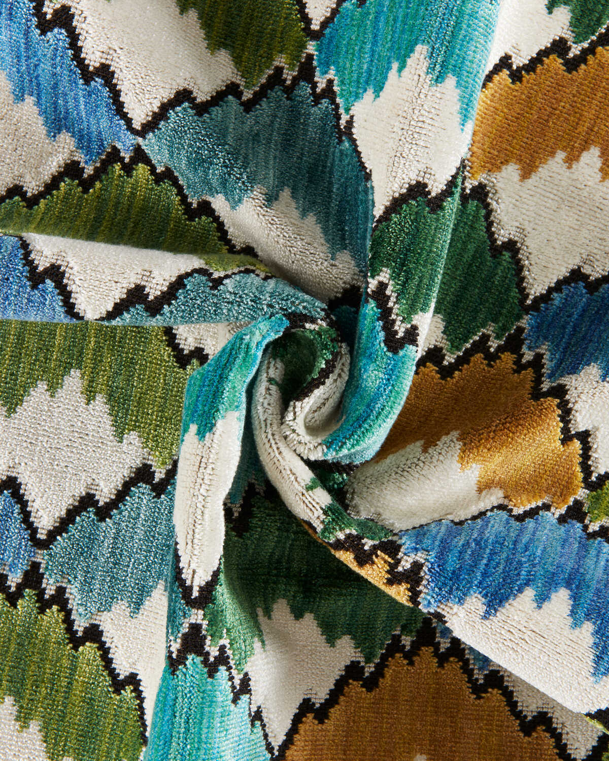Marais Velvet - Marine - BRUNSCHWIG & FILS Tela