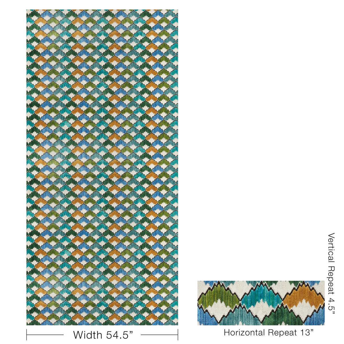 Marais Velvet - Marine - BRUNSCHWIG & FILS Tela