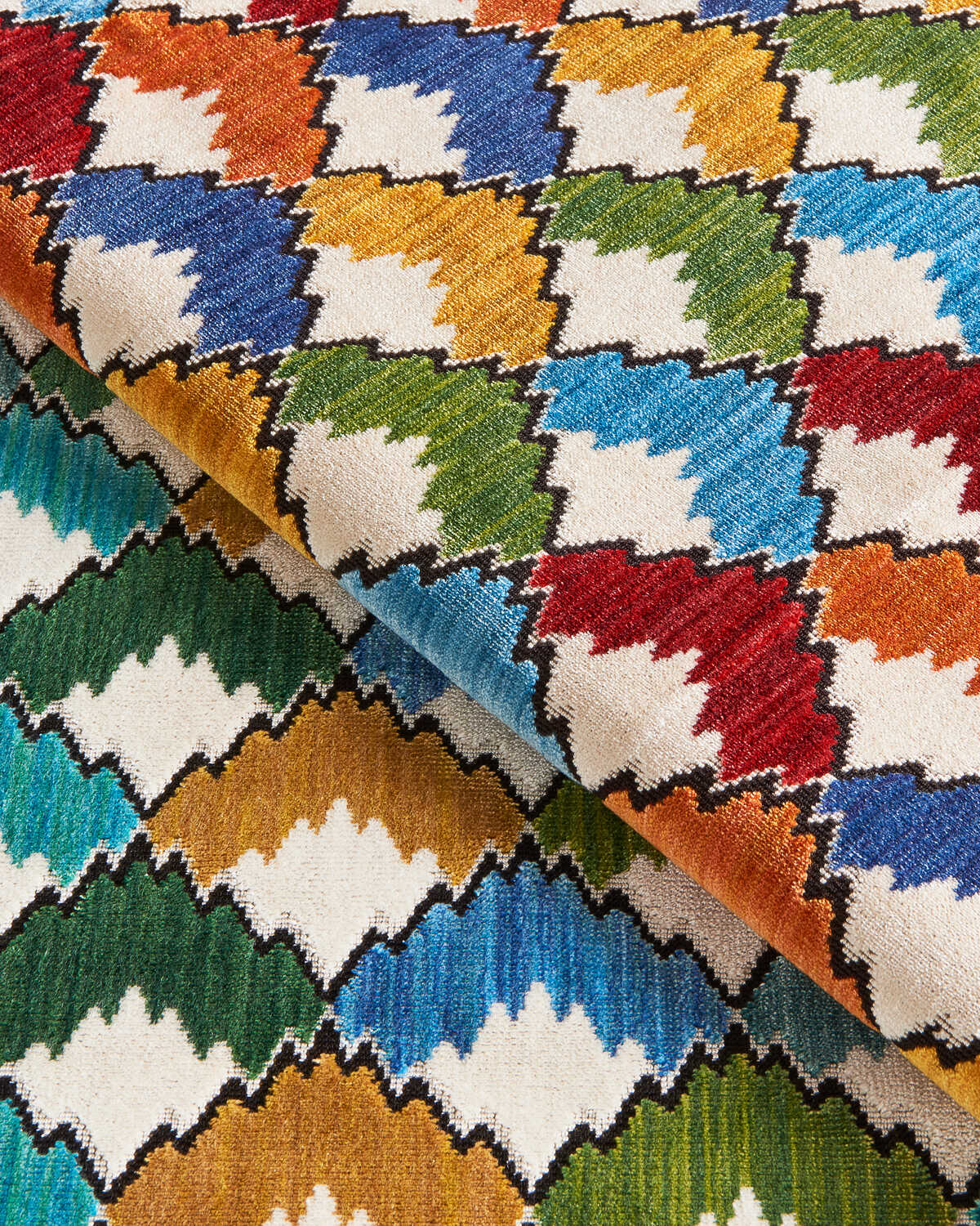 Marais Velvet - Marine - BRUNSCHWIG & FILS Tela