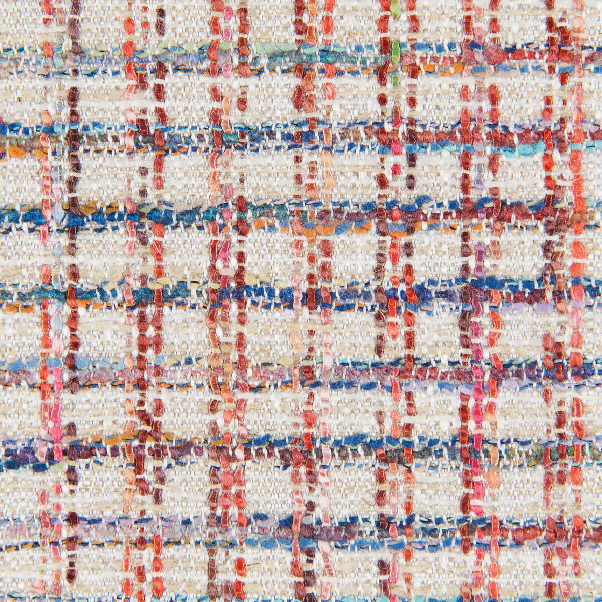 Leroux Weave - Red/Blue - BRUNSCHWIG & FILS Fabric