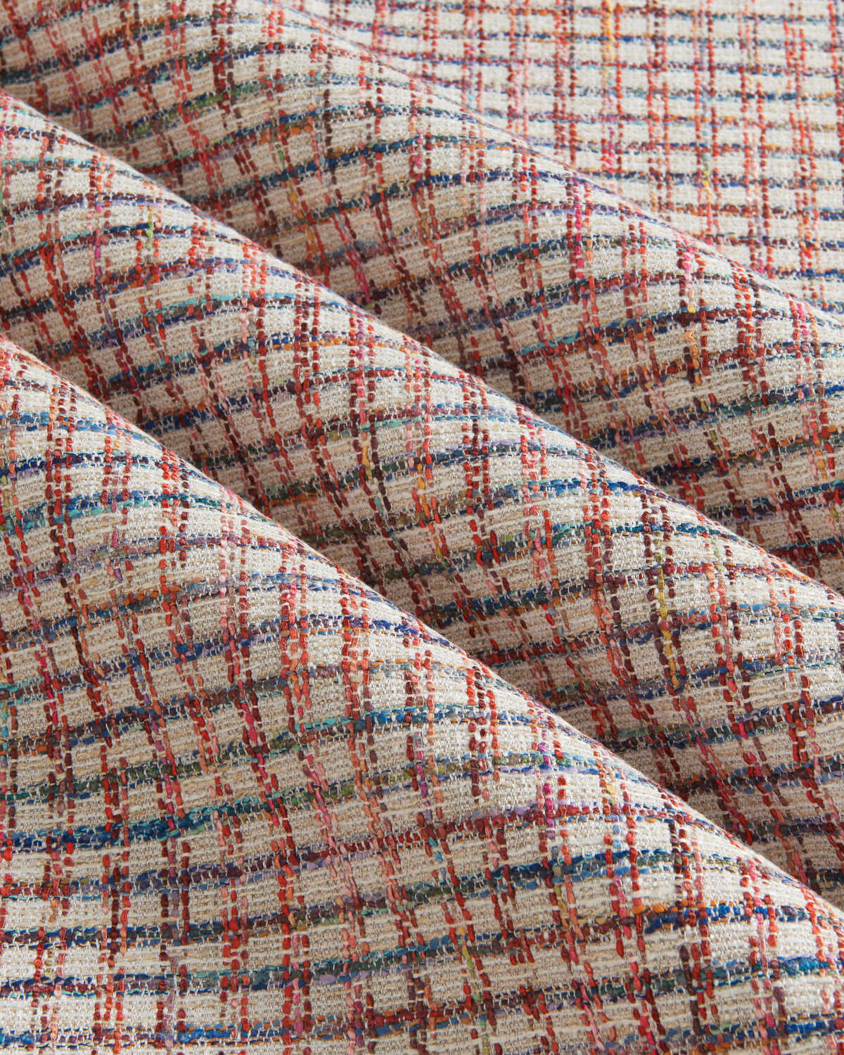 Leroux Weave - Red/Blue - BRUNSCHWIG & FILS Fabric