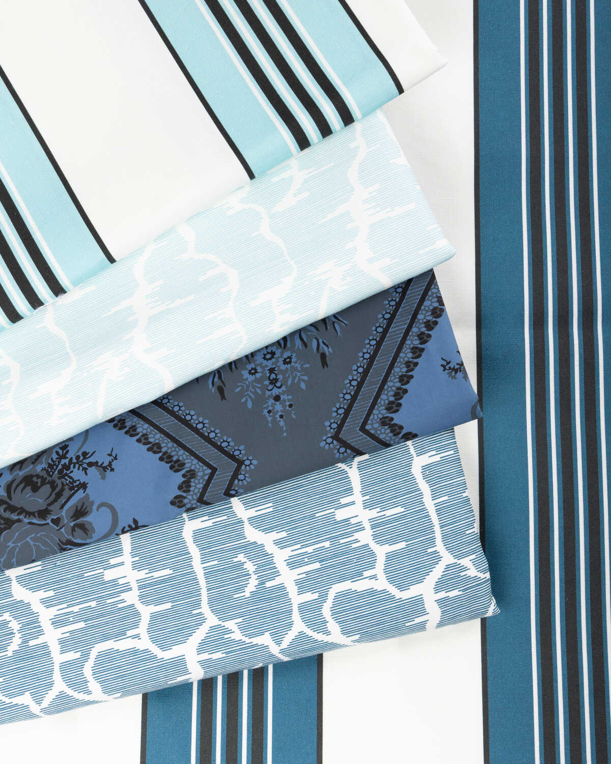 Rayure Marcellin - Aqua - BRUNSCHWIG & FILS Fabric