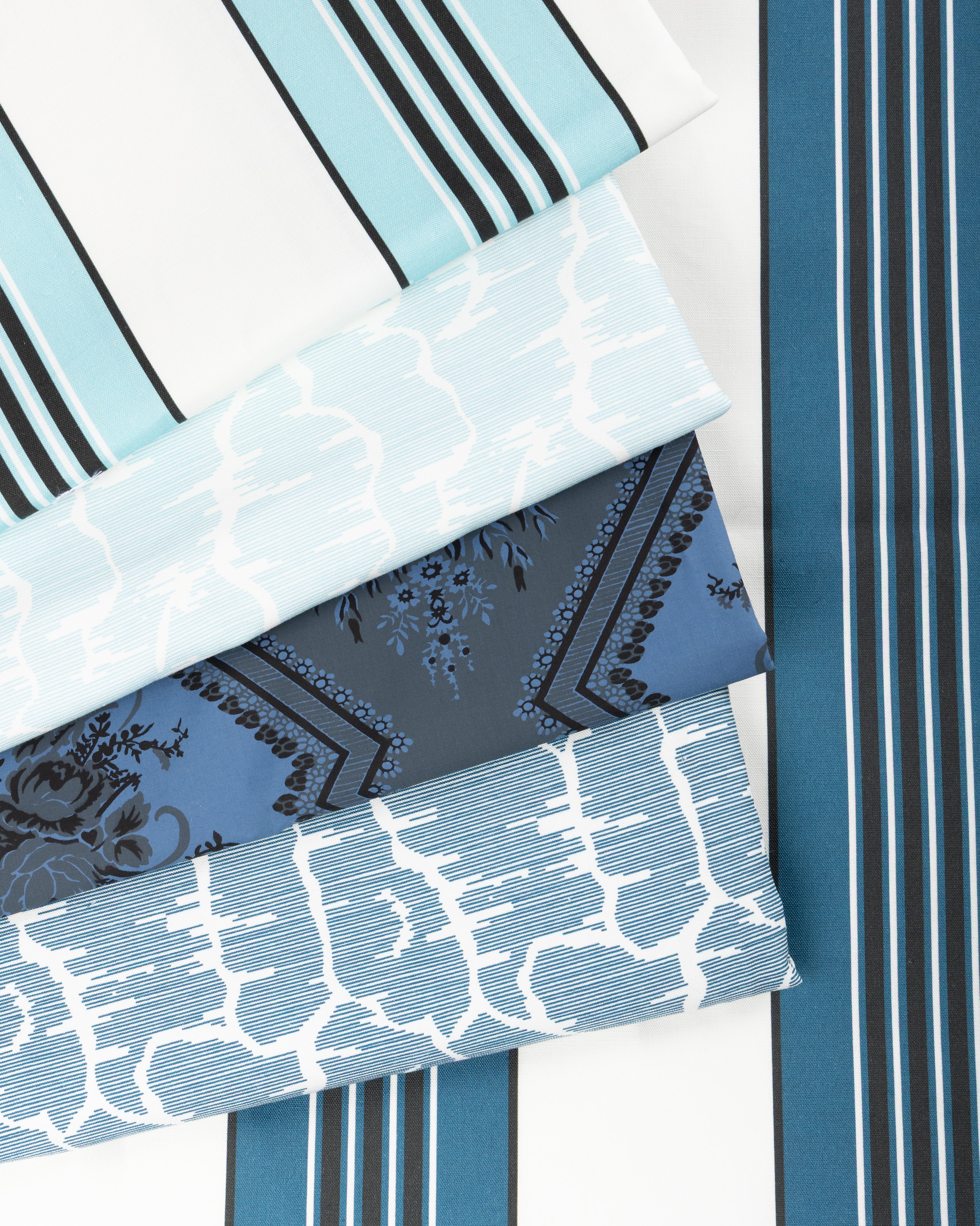 Rayure Marcellin - Aqua - Brunschwig & Fils Fabric