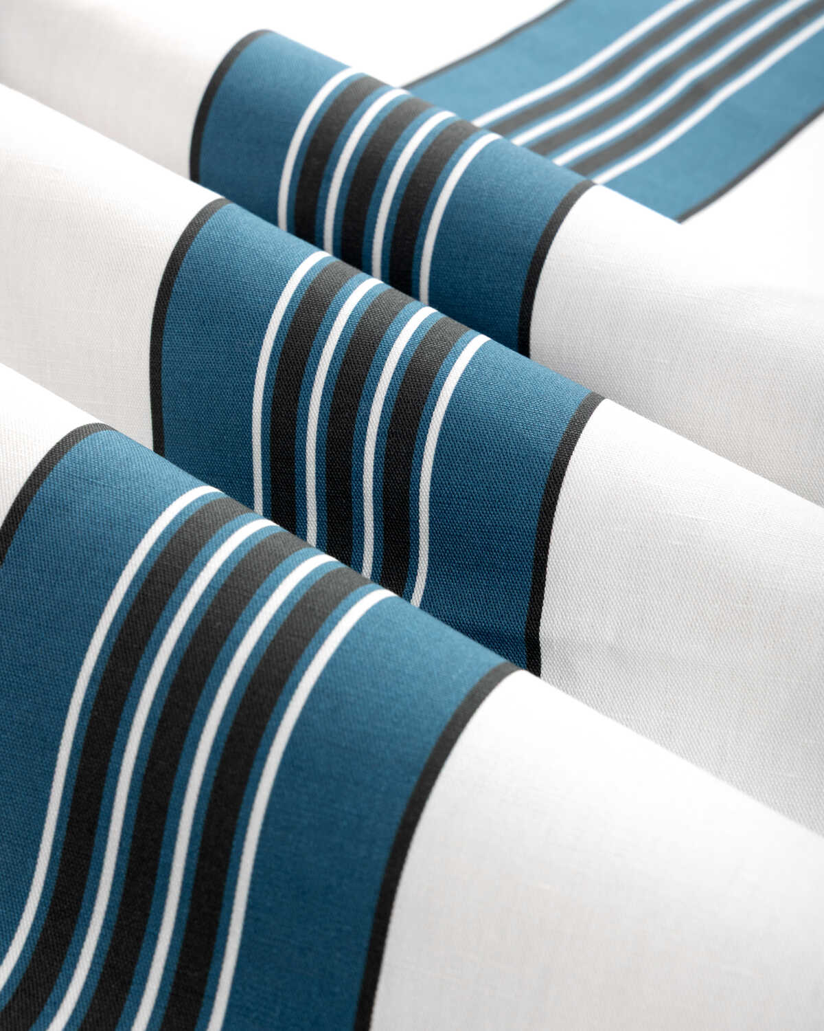 Rayure Marcellin - Blue - BRUNSCHWIG & FILS Tela