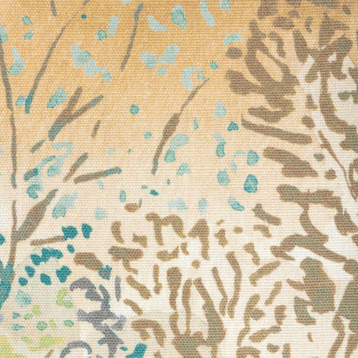 Meiji Print - Aqua - BRUNSCHWIG & FILS Fabric