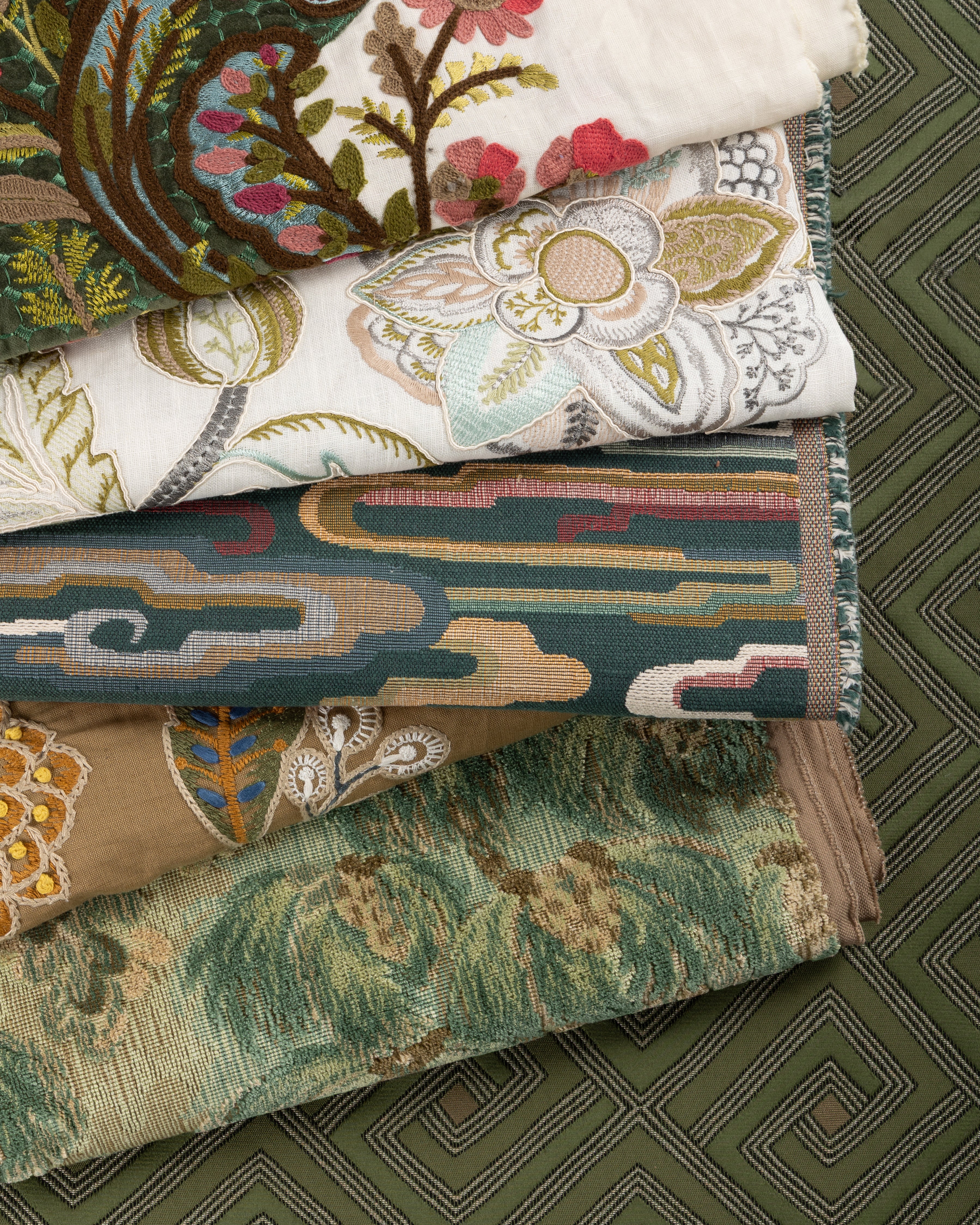 Sierre Emb - Lagoon - Brunschwig & Fils Fabric