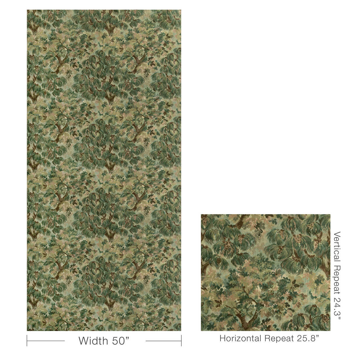 Ming Velvet - Green - BRUNSCHWIG & FILS Fabric