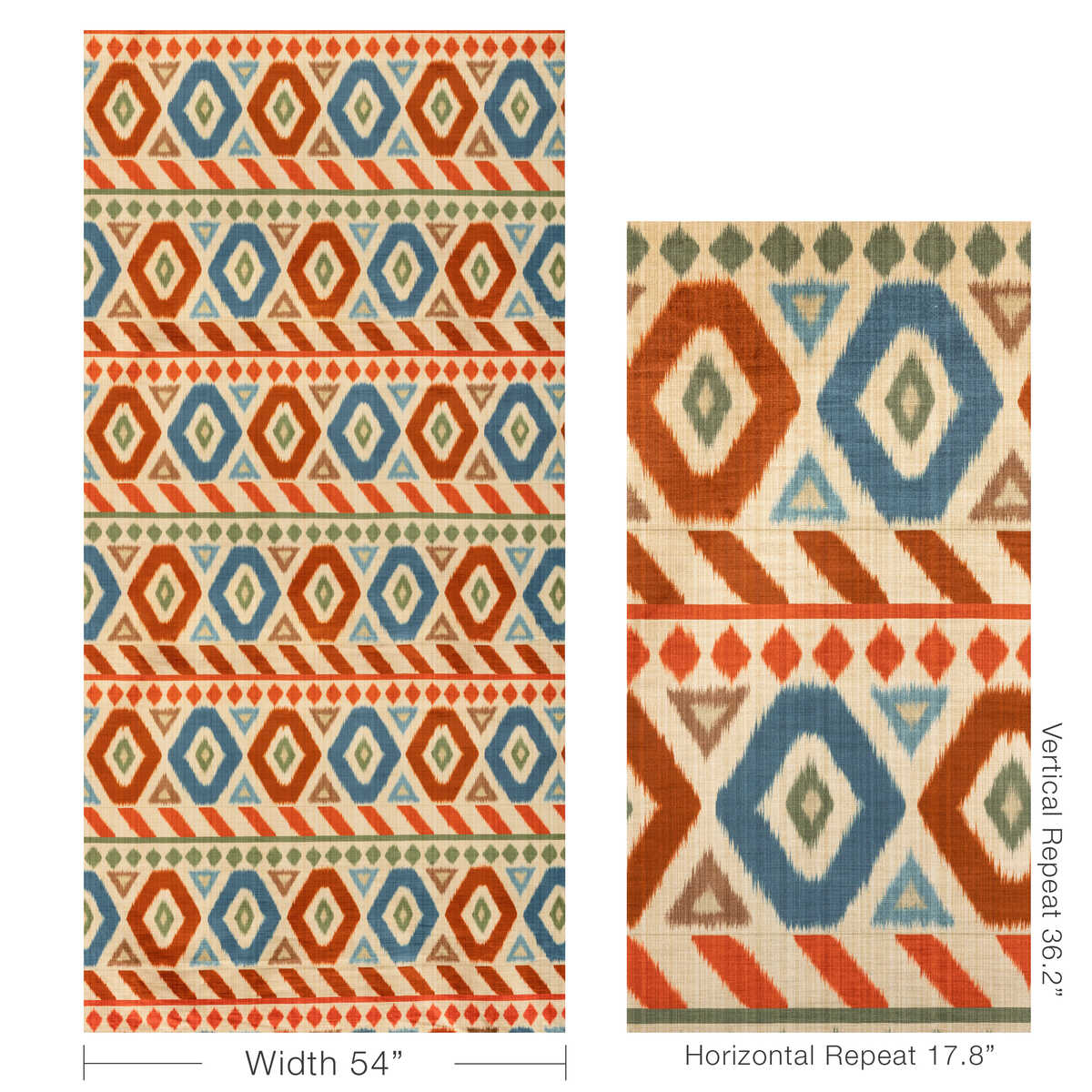 Uzbek Velvet - Multi - BRUNSCHWIG & FILS Fabric
