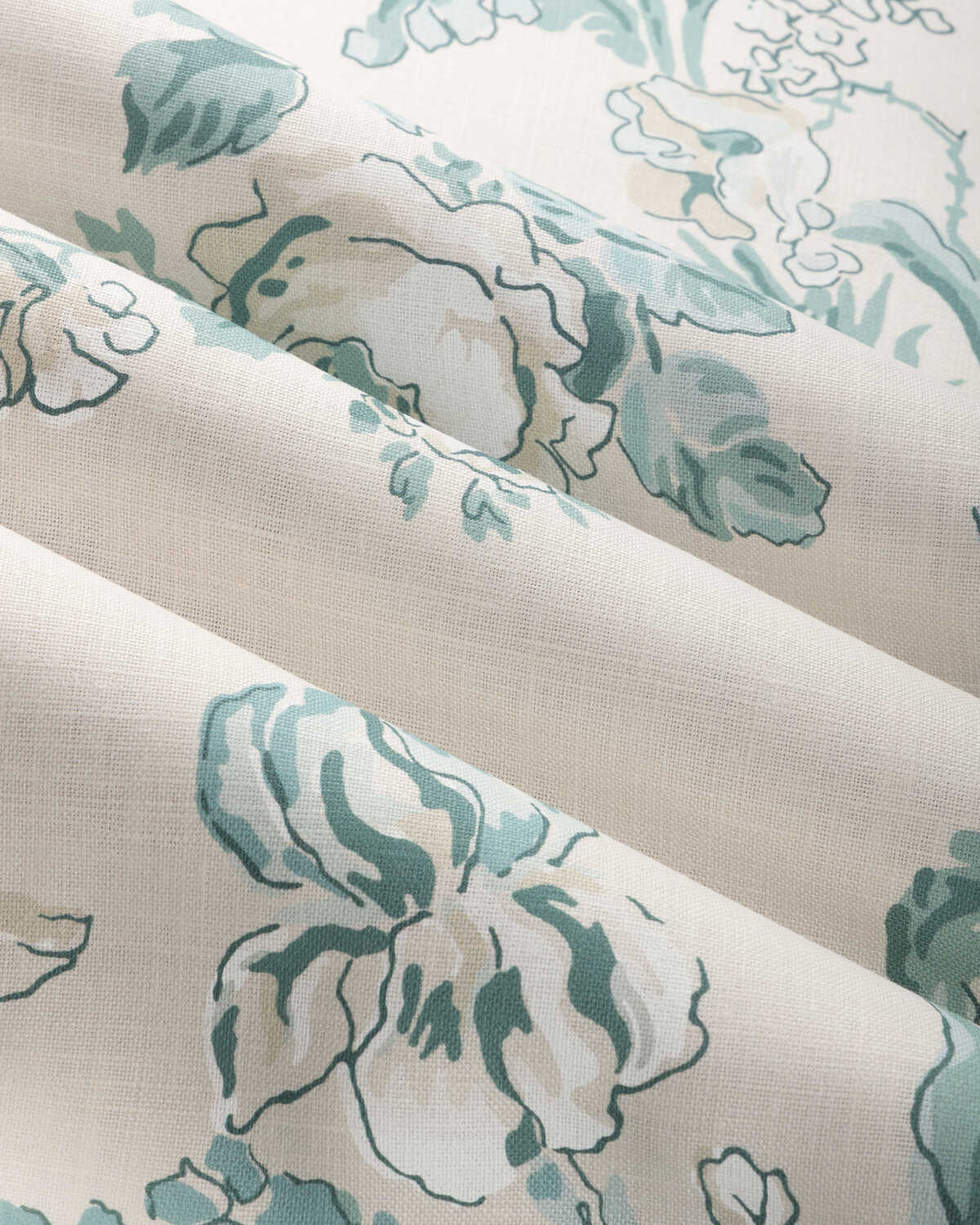 Maintenon Print - Aqua - BRUNSCHWIG & FILS Fabric
