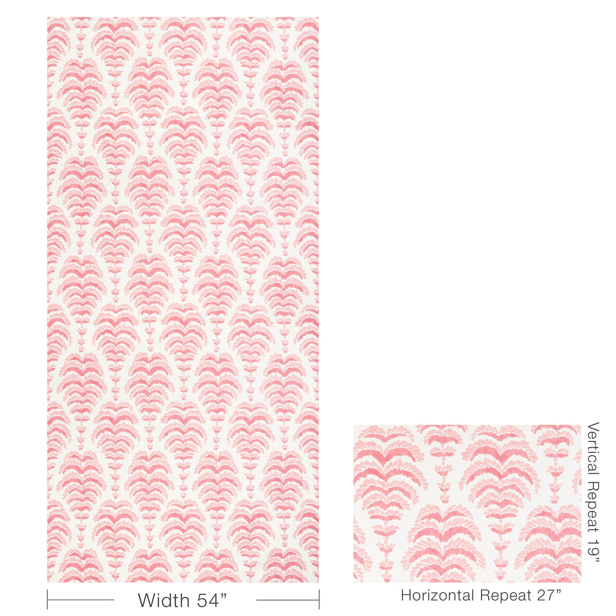 Ponchette Print - Pink - Brunschwig & Fils Fabric