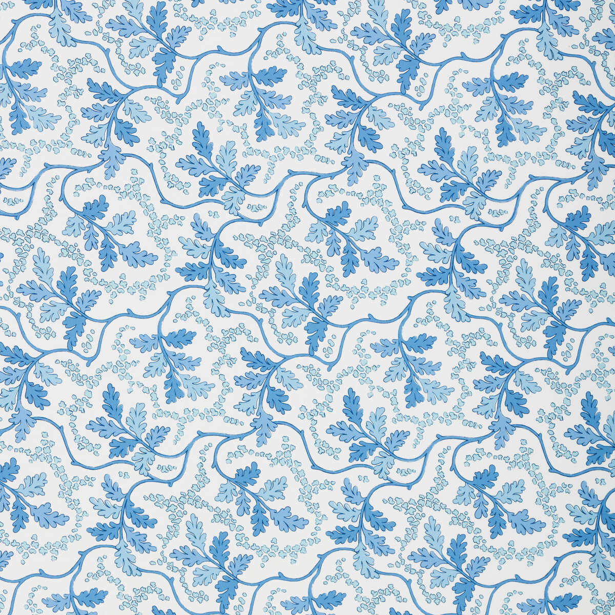 Aureille Print - Blue - BRUNSCHWIG & FILS Fabric