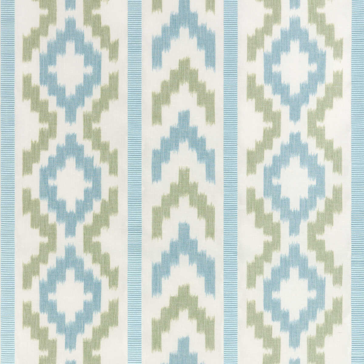 Sarlat Warp Print - Marine - BRUNSCHWIG & FILS Fabric