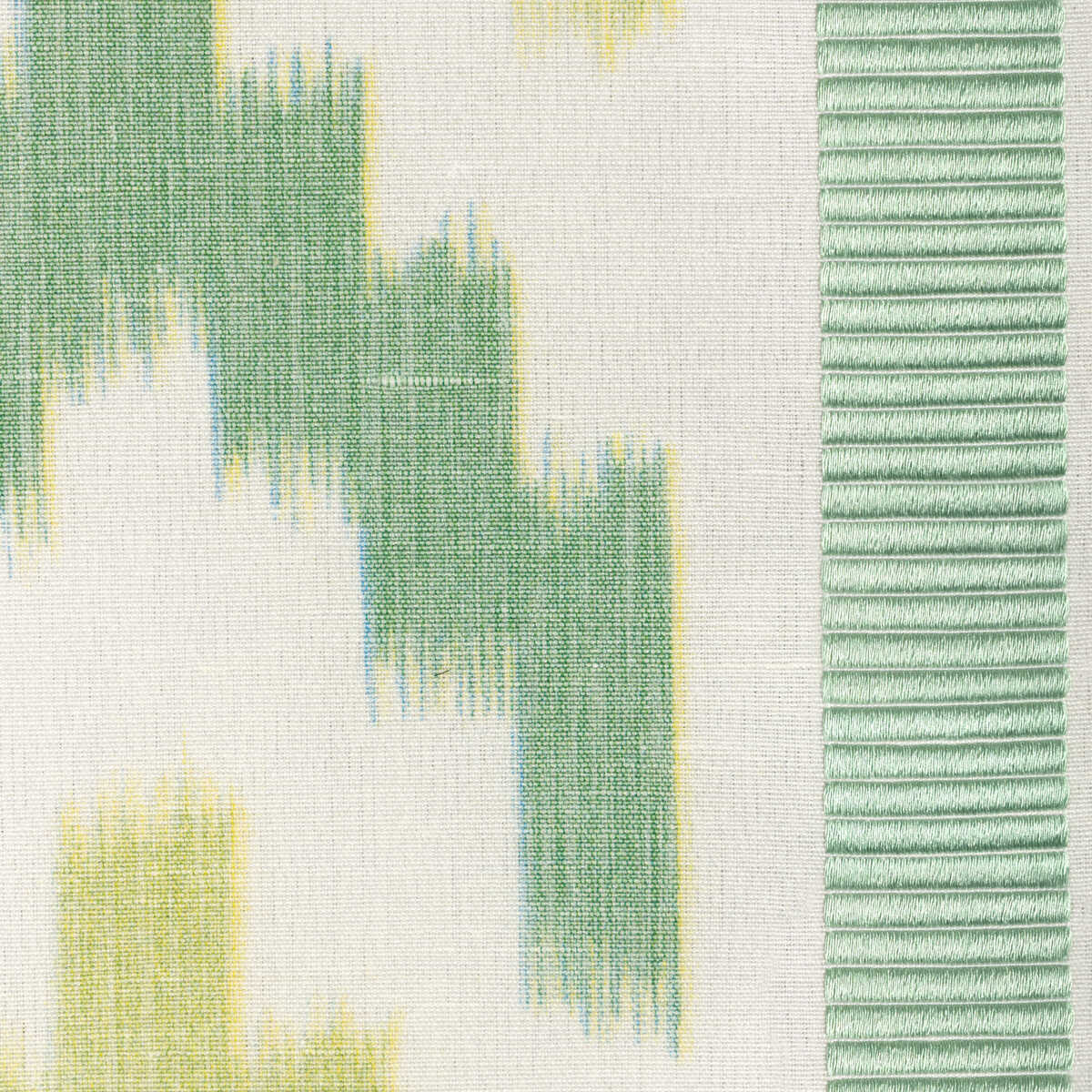 Sarlat Warp Print - Vert - BRUNSCHWIG & FILS Fabric