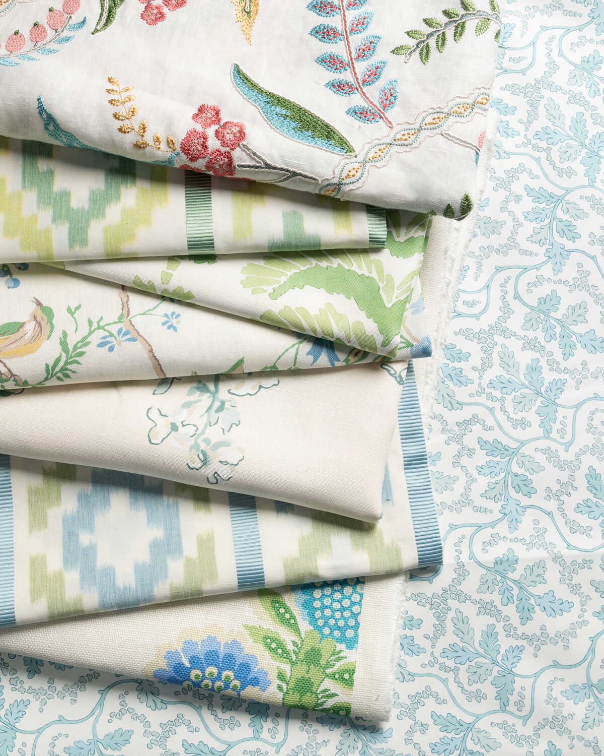 Sarlat Warp Print - Vert - BRUNSCHWIG & FILS Fabric