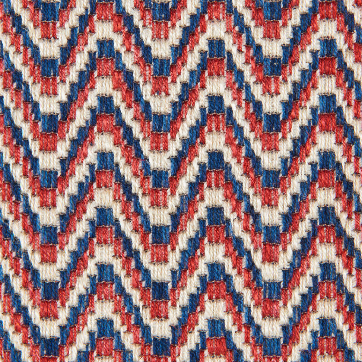 Laubinet Weave - Red/Blue - BRUNSCHWIG & FILS Fabric