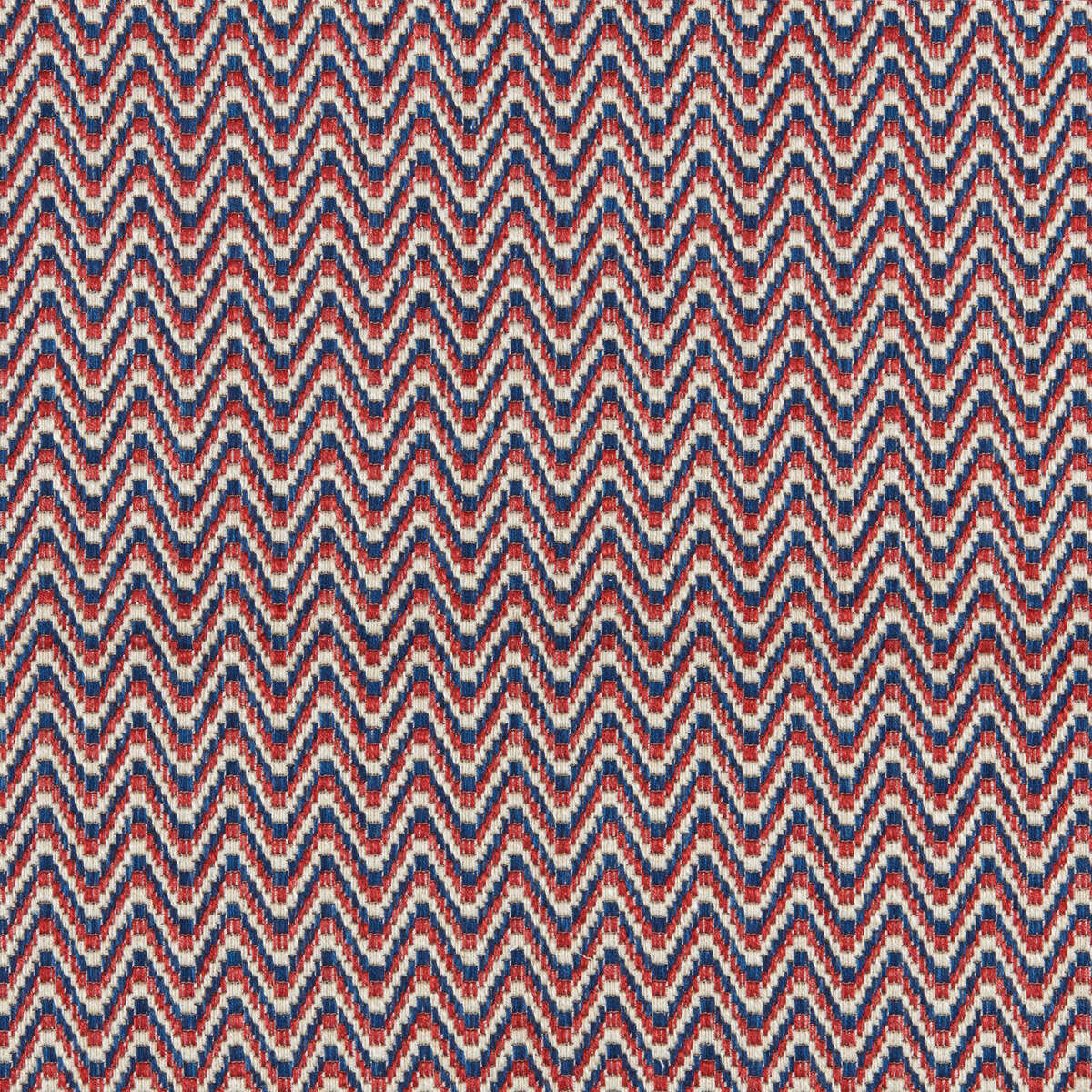 Laubinet Weave - Red/Blue - BRUNSCHWIG & FILS Fabric
