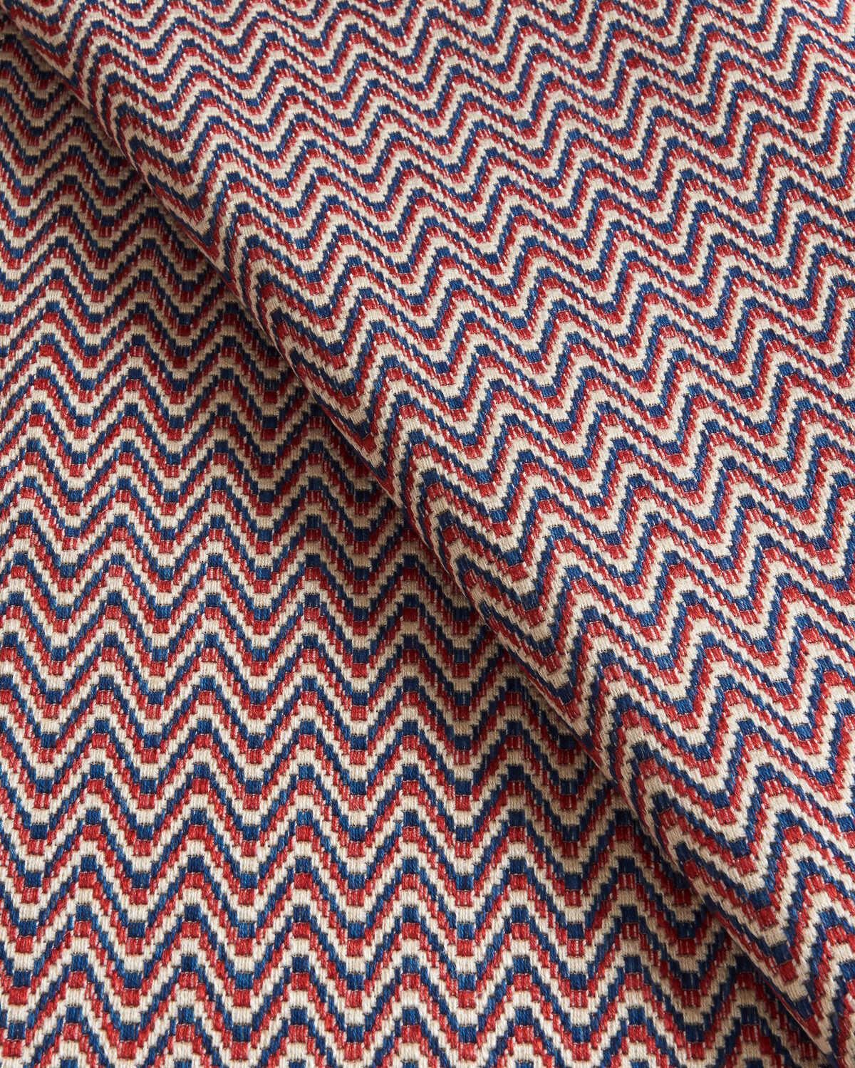Laubinet Weave - Red/Blue - BRUNSCHWIG & FILS Fabric