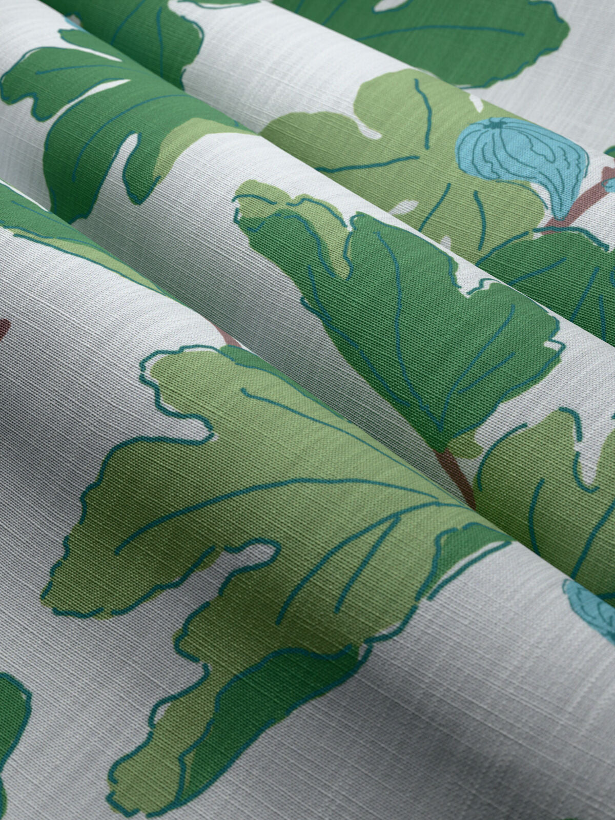 Figuier Outdoor - Aqua/Leaf - Brunschwig & Fils Fabric