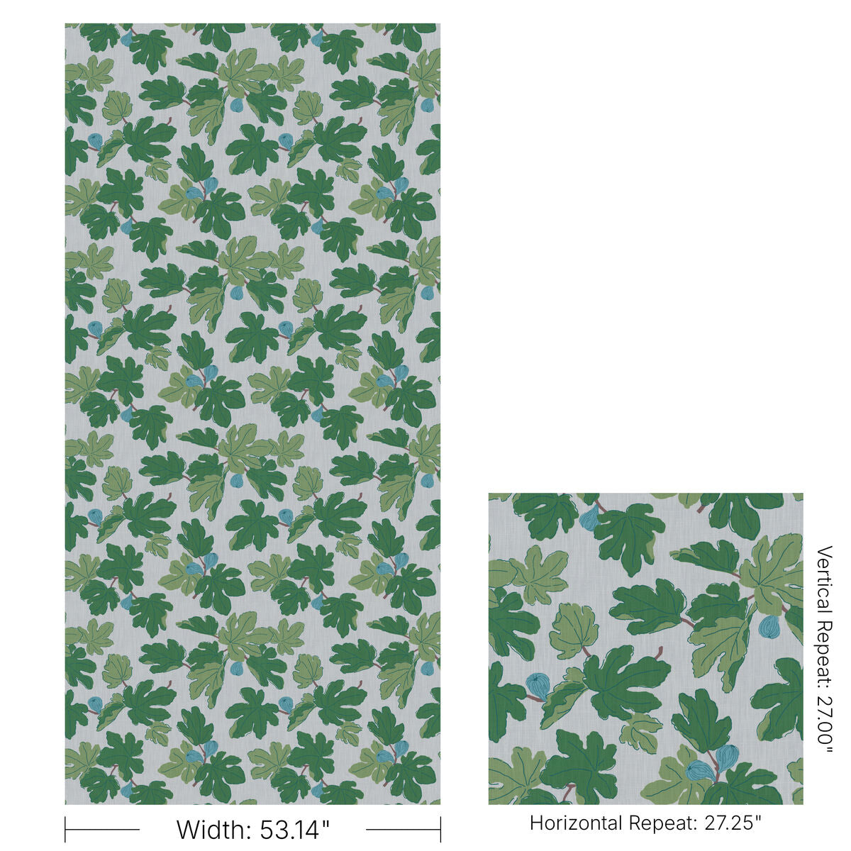 Figuier Outdoor - Aqua/Leaf - Brunschwig & Fils Fabric