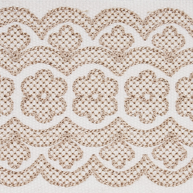 ASTRID-EMBROIDERED-TAPE-NATURAL-SCHUMACHER-80440 - Schumacher Trim