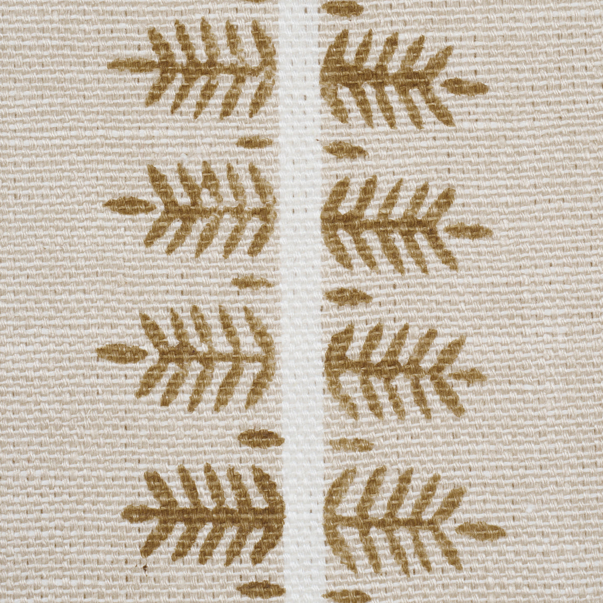 Alva Hand Block Print - Ochre - Schumacher 80525 Fabric - Schumacher Fabric