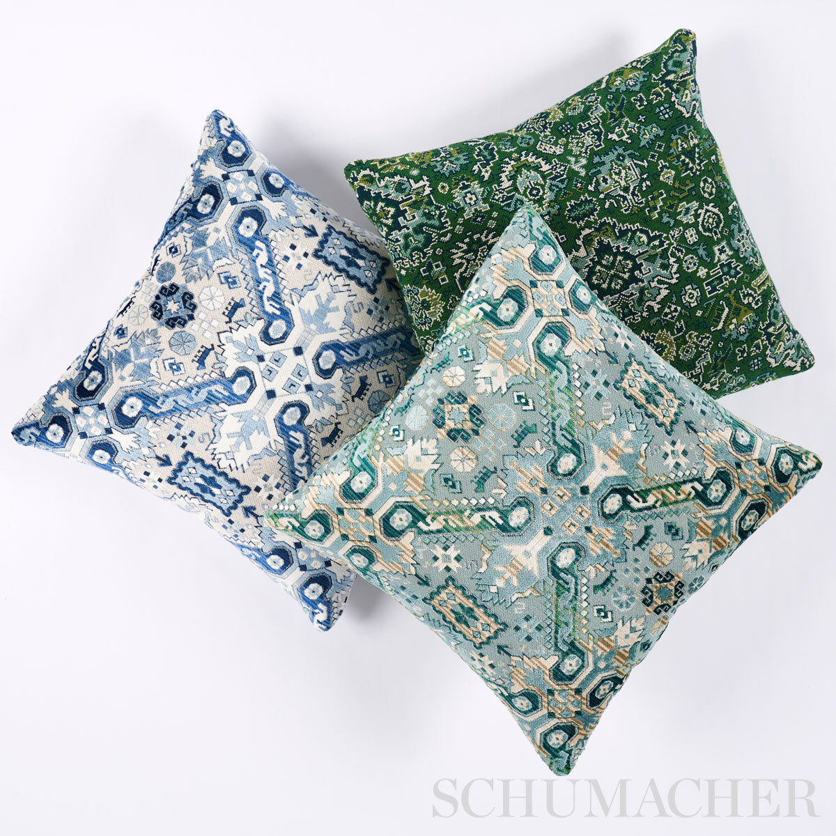 PALLAY-EPINGLE-EMERALD-SCHUMACHER-80620 - Schumacher Fabric