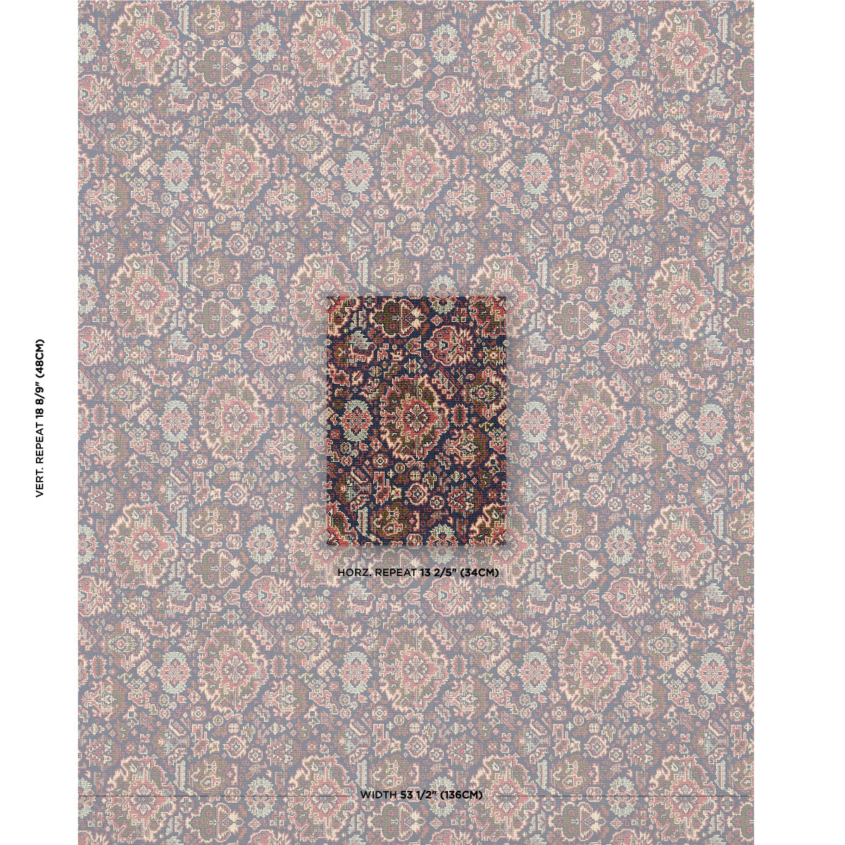 Pallay Épinglé - Multi - Schumacher 80621 Fabric - Schumacher Fabric
