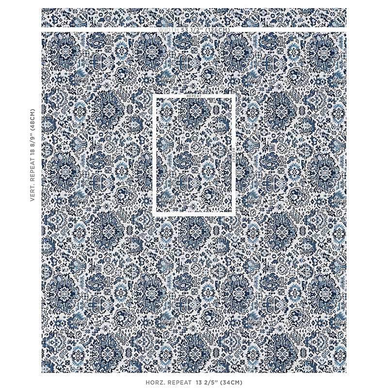 PALLAY-PINGL-PORCELAIN-ON-IVORY-SCHUMACHER-80622 - Schumacher Fabric