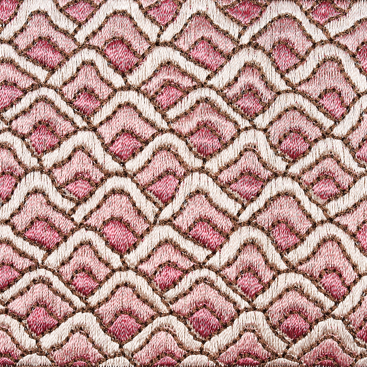 SUNRISE-EMBROIDERY-TAPE-PINK-SCHUMACHER-80891 - Schumacher Trim