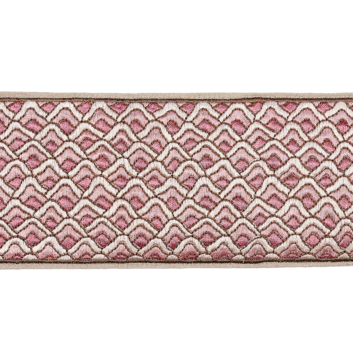SUNRISE-EMBROIDERY-TAPE-PINK-SCHUMACHER-80891 - Schumacher Trim