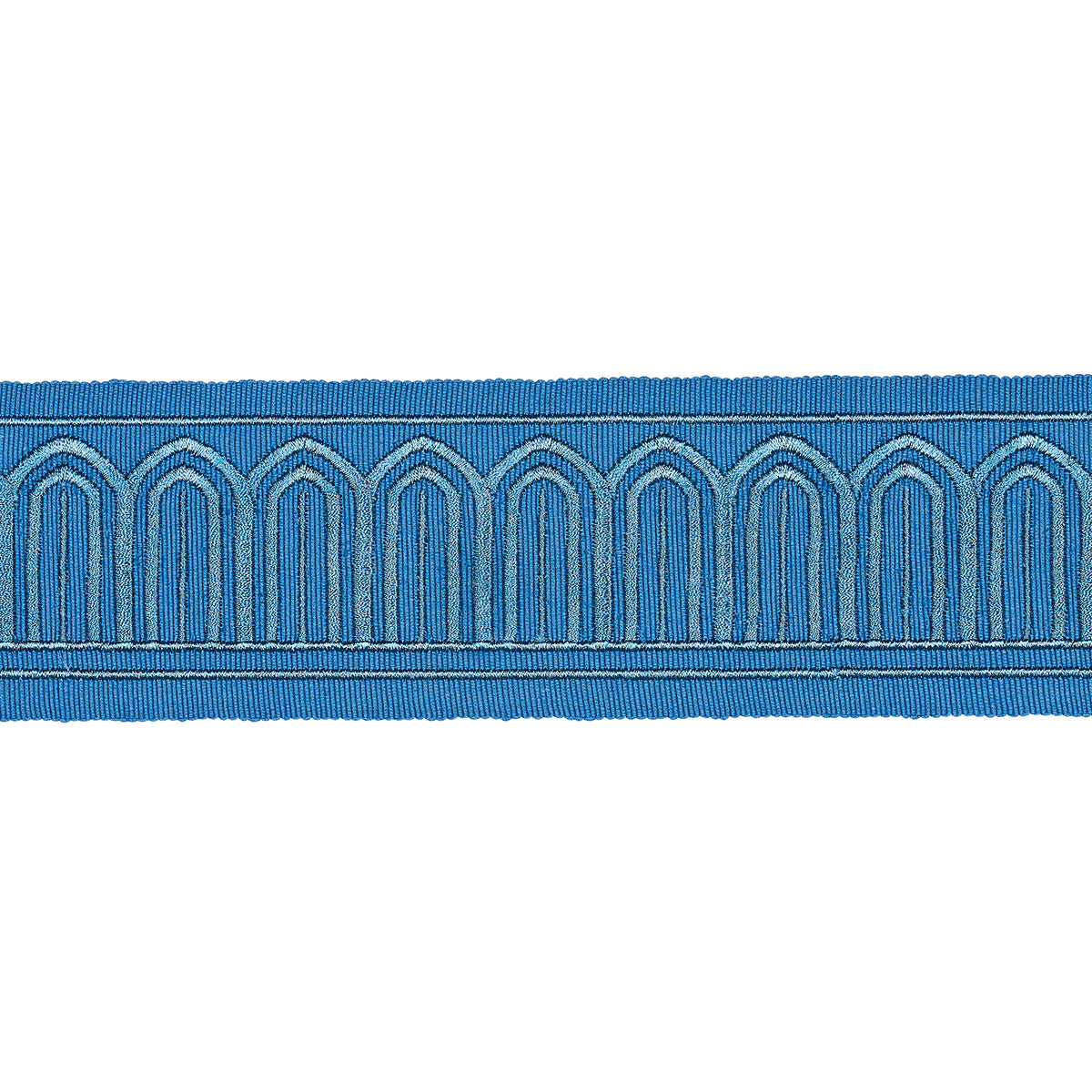 ARCHES-EMBROIDERED-TAPE-MEDIUM-TEAL-SCHUMACHER-81151 - Schumacher Trim