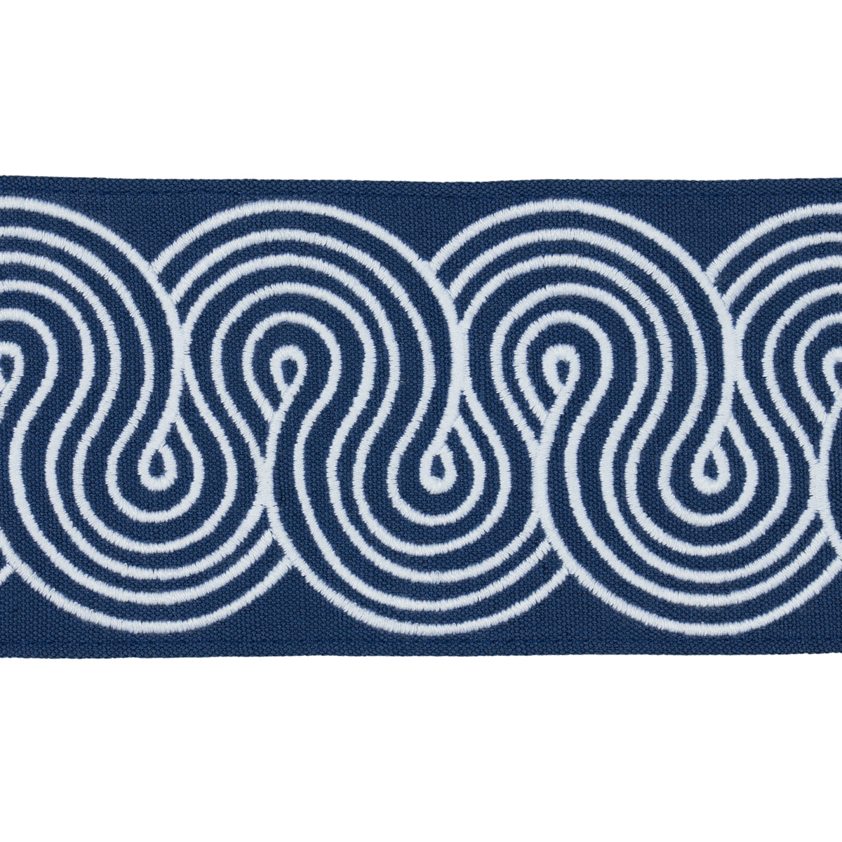 GIRALDI-EMBROIDERED-TRIM-WHITE-ON-NAVY-SCHUMACHER-81253 - Schumacher Trim