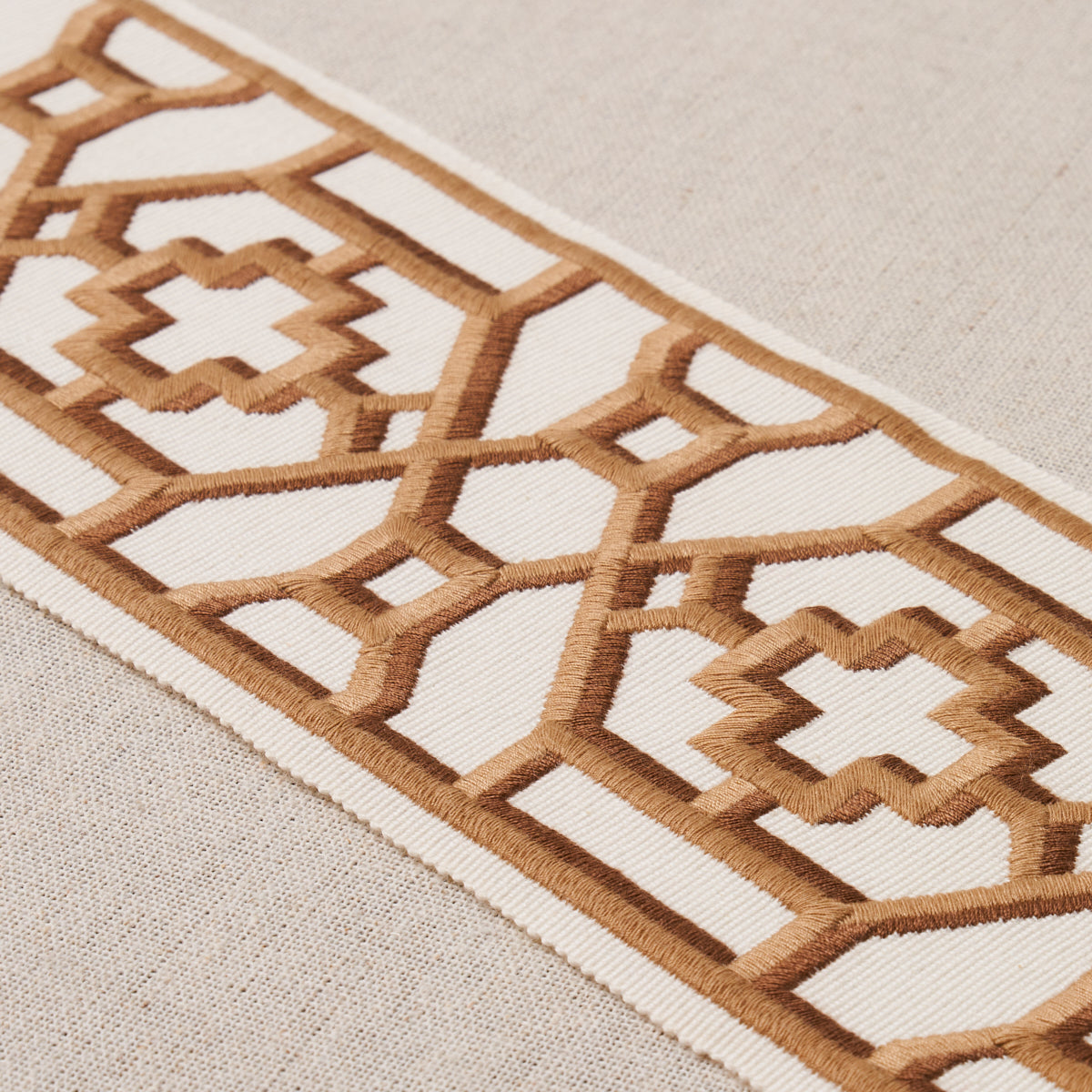 ZANZIBAR-TRELLIS-TAPE-CAMEL-SCHUMACHER-81282 - Schumacher Trim