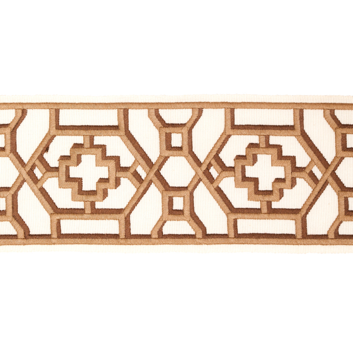 ZANZIBAR-TRELLIS-TAPE-CAMEL-SCHUMACHER-81282 - Schumacher Trim