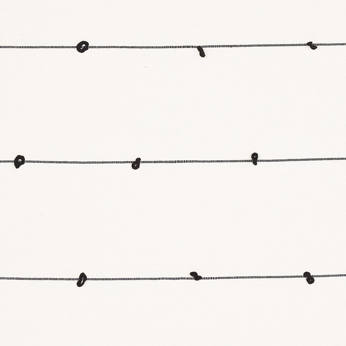 GLOBO-KNOTTED-HANDWOVEN-BLACK-SCHUMACHER-81381 - Schumacher Fabric