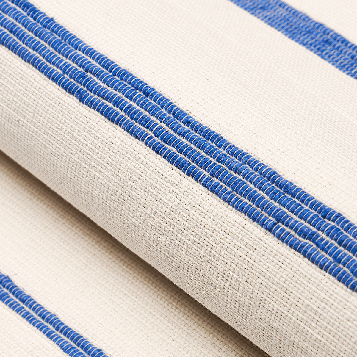 CAMBAYA-HANDWOVEN-STRIPE-BLUE-SCHUMACHER-81391 - Schumacher Fabric