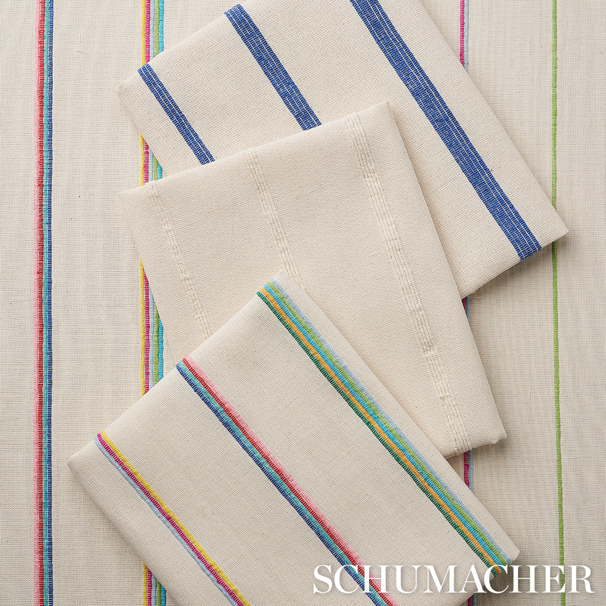CAMBAYA-HANDWOVEN-STRIPE-WHITE-SCHUMACHER-81392 - Schumacher Fabric