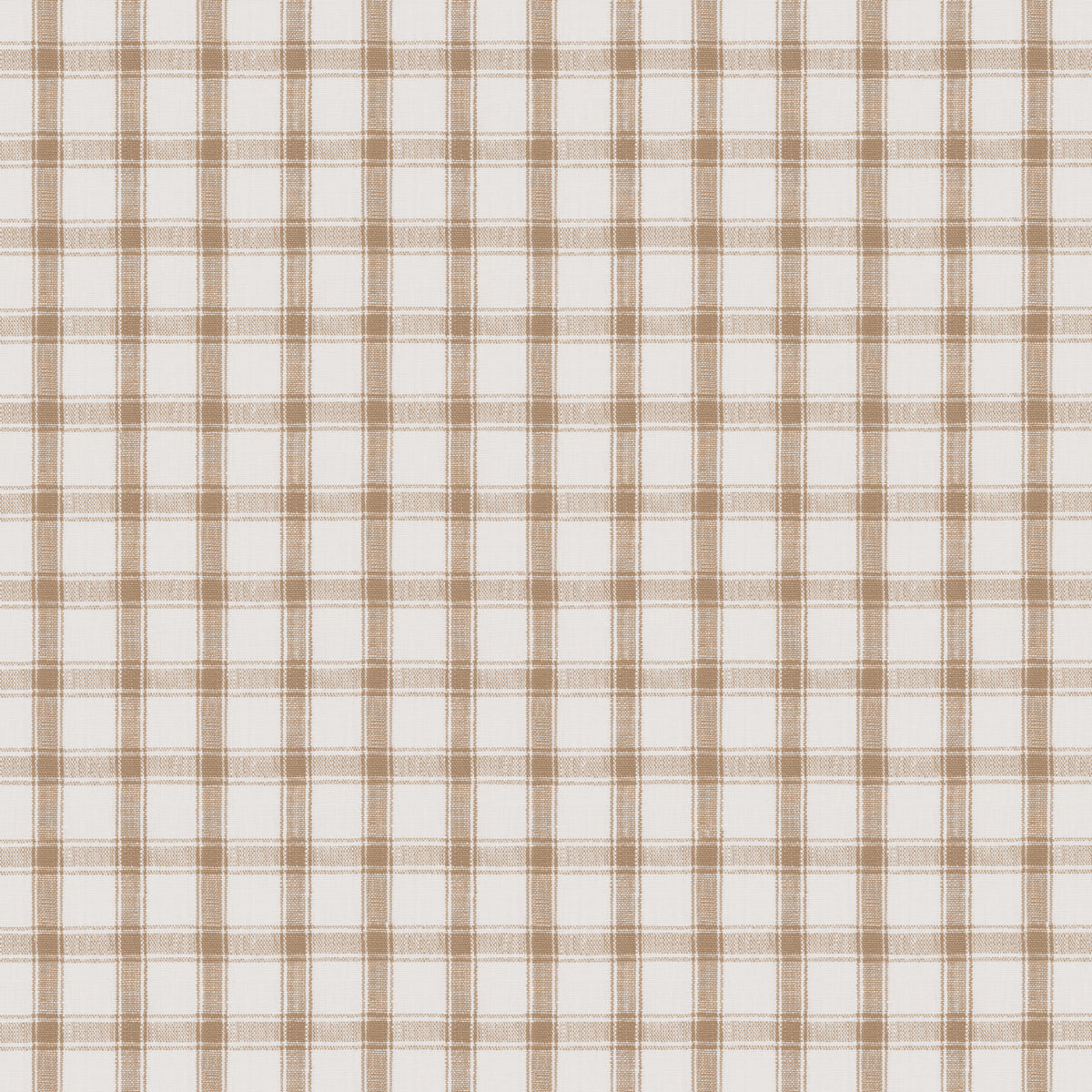Crawford Linen Check - Neutral - Schumacher 81454 Fabric - Schumacher Fabric