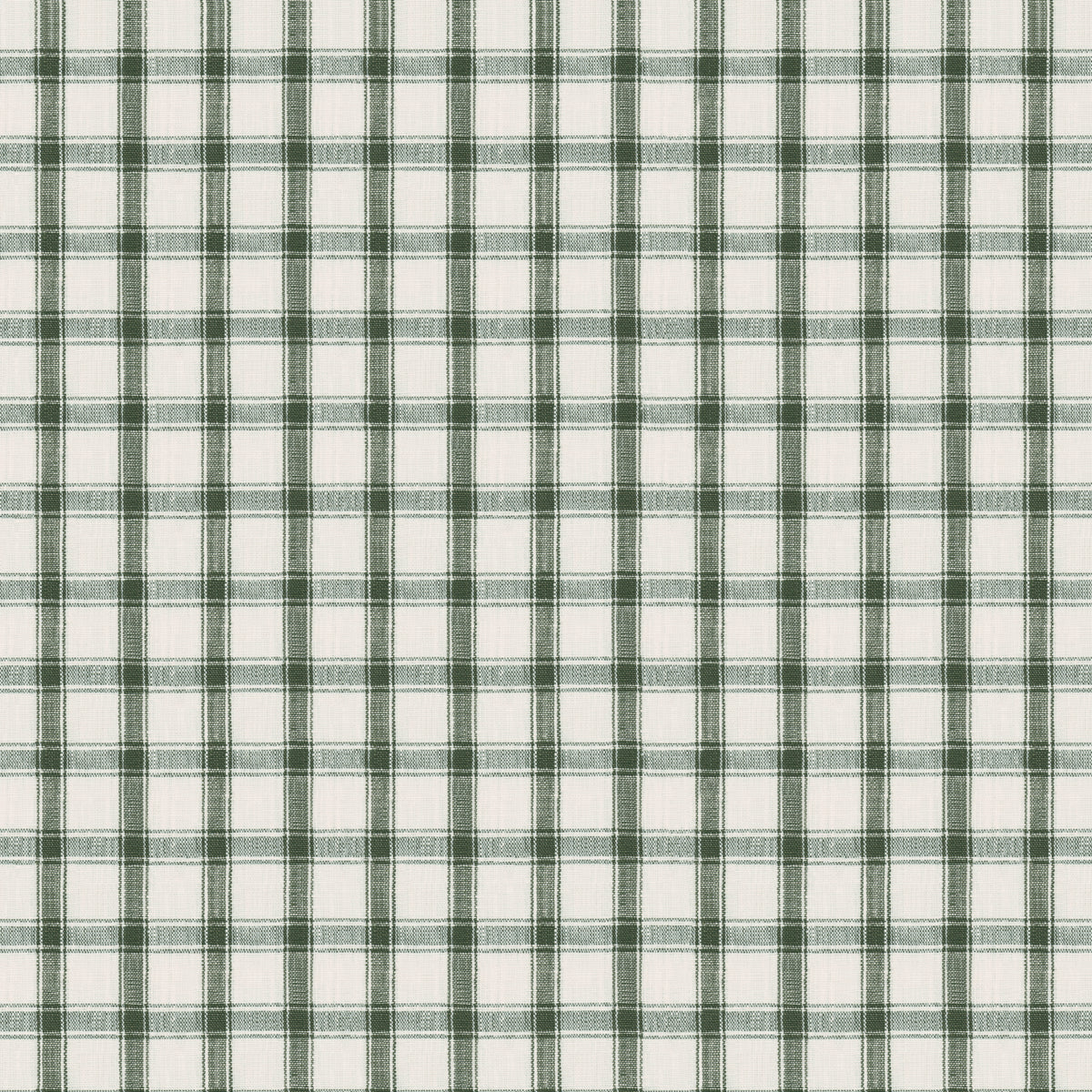 Crawford Linen Check - Forest - Schumacher 81456 Fabric - Schumacher Fabric
